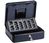 Cash Box with EUR Coin Counter Tray, 30 x 24,5 x 9,3 cm