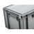 Schoeller Allibert 20L Kunststoff Aufbewahrungsbox mit Scharnier-Deckel, Grau 246mm x 300mm x 400mm