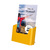 Prospekthalter / Wandprospekthalter / Prospekthänger / Tisch-Prospektständer / Prospekthalter „Color“ | gelb DIN A4 40 mm