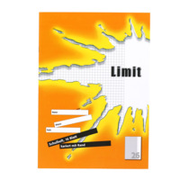 LIMIT A4 2fach rückendrahtgeheftetes Schulheft, Lineatur 26, 16 Blatt