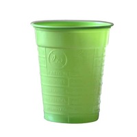 Bicchieri 200 ml R marcato conf. 100 pz Dopla verde acido 2738