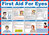 CLICK MEDICAL FIRST AID FOR EYES POSTER A602