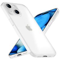 NALIA Translucent Cover compatible with iPhone 15 Plus Case, 0,3mm Ultra-Thin Hardcase Semi-Transparent Matt, Ultra-Slim Anti-Fingerprint Protector Extra Thin Fit Light-Weight H...