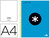 Cuaderno Espiral Liderpapel A4 Micro Antartik Tapa Forrada 120H 100 Gr Liso con Bandas 4 Taladros Color Azul