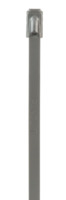 Kabelbinder, Edelstahl, (L x B) 201 x 4.6 mm, Bündel-Ø 12 bis 51 mm, natur, UV-b