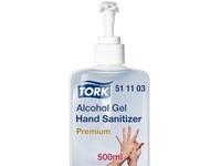 Tork Premium Alcohol Gel voor Handdesinfectie, Pompfles (doos 12 x 500 milliliter)