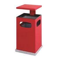 Waste collector with ashtray insert and protective cover