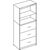 Cupboard combination with suspension filing drawers