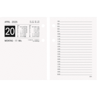 Umlegekalender 261 E 8x10,8cm 1 Tag/2 Seiten 2025