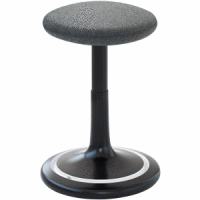 Sitz- und Stehhocker Classic tall 55-77cm Kvadrat divina schwarz/grau/weiß