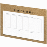 Wochenkalender Weekly Plan 52 Seiten 240x135 mm Hazelnut