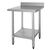 Vogue Prep Table Made of Stainless Steel with Upstand - 900X600X600mm
