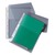 1ER Paquet de 10 pochettes-plan à rabat en PVC 19/100e incolore, perforation 11 trous