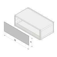 SCHROFF EMC voorpaneel/ achterpaneel, steekbaar, afgeschermd - U-FRONTPL.EMC 2HE 42HP