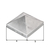 Pfostenkappe, für Holzpfosten, hoch, Aluguss, blank, LxB 120x120 mm