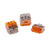 Verbindungsklemme 3 polig 0,5 - 2,5 mm² starre Leiter / 1,0 - 2,5 mm² mehradrige Leiter, orange