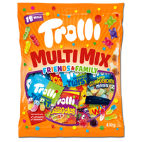 Trolli Multi Mix, Fruchtgummi, Schaumzucker, 430g Beutel