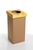 Recobin URE023 Mini újrahasznosított szelektív hulladékgyűjtő, angol felirat 20l sárga