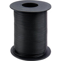 Donau 105-1-100 Jumper Wire 1x0.20mm² Black 100m Plastic Insulated