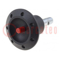 Locking pin; with locking; Plunger mat: steel; Ø: 6mm; 14kN; Ø: 30mm