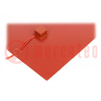 Heating mat; silicone; 470x240mm; 230V; 700W; -30÷180°C; 2W/cm2