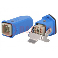Connector: HDC; male + female; plug + socket,complete set; PIN: 7