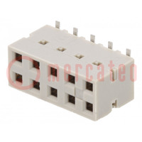 Socket; PCB to PCB; female; Dubox®; 2.54mm; PIN: 10; SMT; Layout: 2x5