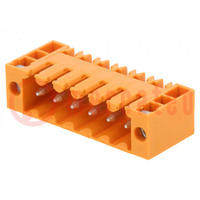Pluggable terminal block; 3.5mm; ways: 6; straight; socket; male