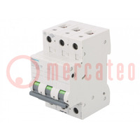 Interruptor magnetotérmico; 400VAC; Itrab: 20A; polos: 3; Caract: B