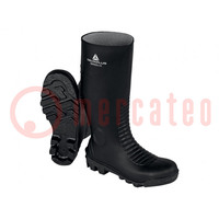 Boots; Size: 47; black; PVC; high,with metal toecap