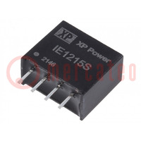 Converter: DC/DC; 1W; Uin: 12V; Uout: 15VDC; Iout: 66mA; SIP; THT; IE