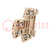 Connecteur: pour rail; 2,5mm2; pistes: 2; pinces: 4; beige; W; wemid