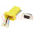 Transition: adapter; D-Sub 9pin male,RJ45 socket; yellow
