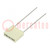 Capacitor: polyester; 68nF; 63VAC; 100VDC; 5mm; ±10%; 7.2x2.5x6.5mm