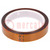 Tape: high temperature resistant; Thk: 0.07mm; 62%; amber; W: 19mm