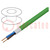 Leitungen; H03VV-F,OMY; 2x0,75mm2; rund; Line; Cu; PVC; Textil; grün