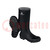 Boots; Size: 41; black; PVC; high,with metal toecap