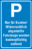 Parkplatzschild - P, Weiß/Blau, 25 x 15 cm, Folie, Selbstklebend, Spitz