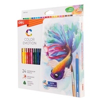 Színes ceruza Deli Color Emotion akvarell 24 db-os klt.