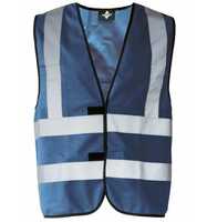 Korntex Hi-Vis Safety Vest With 4 Reflective Stripes Hannover KX140 L Navy