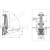 Skizze zu LAMP® Klappenbeschlag AILERON ARN-2 TOP, 5,5 - 7,5 Nm, Stahl vernickelt