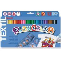 PLAYCOLOR TÉMPERAS SÓLIDAS TEXTIL POCKET EN BARRA ESTUCHE DE 12 C/SURTIDOS