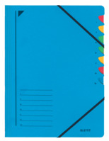 Ordnungsmappe, 7 Fächer, Pendarec-Karton, blau