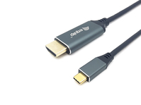 Equip 133415 video átalakító kábel 1 M USB C-típus HDMI A-típus (Standard) Fekete, Szürke