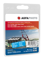 AgfaPhoto APET129SETD inktcartridge Zwart, Cyaan, Magenta, Geel 4 stuk(s)