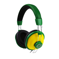 G-Cube GHV-170G headphones/headset Head-band Green