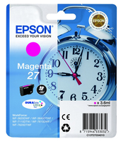 Epson Alarm clock 27 DURABrite Ultra nabój z tuszem 1 szt. Oryginalny Purpurowy