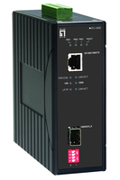 LevelOne IEC-2000 convertidor de medio 1000 Mbit/s Negro