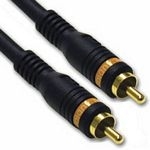 C2G 1m Velocity Digital Audio Coax Cable cavo coassiale RCA Nero