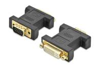 Ednet 84524 cambiador de género para cable VGA DVI-I Negro